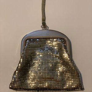 Vintage 1940s Gold Mesh Whiting and Davis wristlet